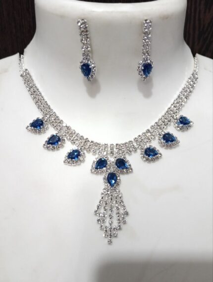 Pear-Shaped Crystal Jewelry Set | Party & Bridal Wear kgm brand