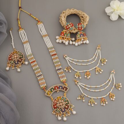 Multi-Layer Pearl & Meenakari Kundan Sets kgm brand