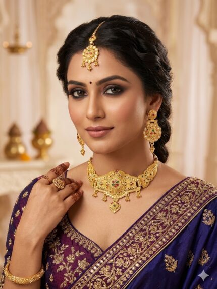 Womens Nacklace Earring And Mangtikka Kgm Brand New Collection