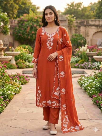 Womens Trending Office Wear Unstitched Dress Material Kgm Brand